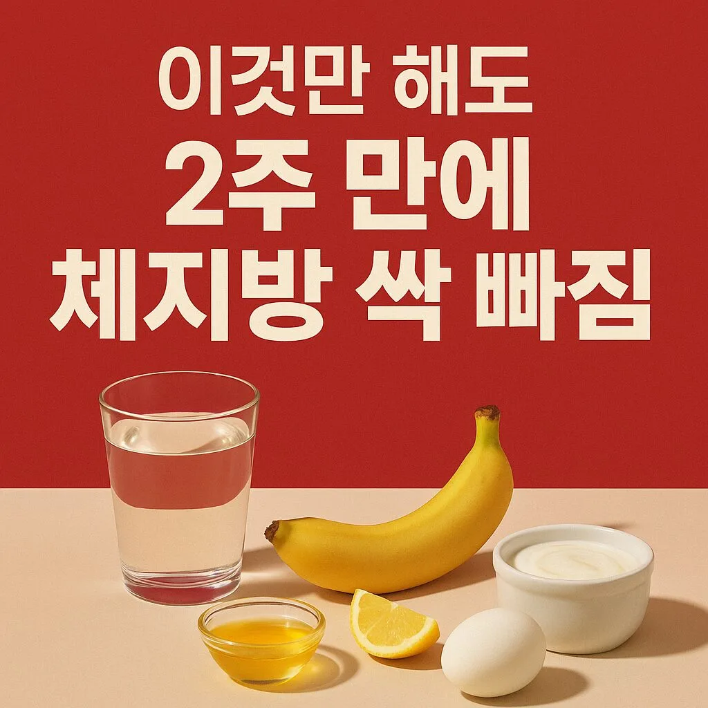“딱 하나만 바꿨는데 체지방이 빠졌다고요?” – 2주 만에 체지방이 줄어드는 루틴