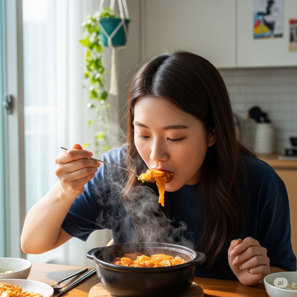 "자취생도 실패 없이! 냉장고 재료로 뚝딱, 김치찌개 맛있게 끓이는 법"