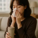 “맑은 콧물만 나오던 내가 갑자기 누런 콧물? 환절기 감기 상태가 심각해졌다는 증거일까?”