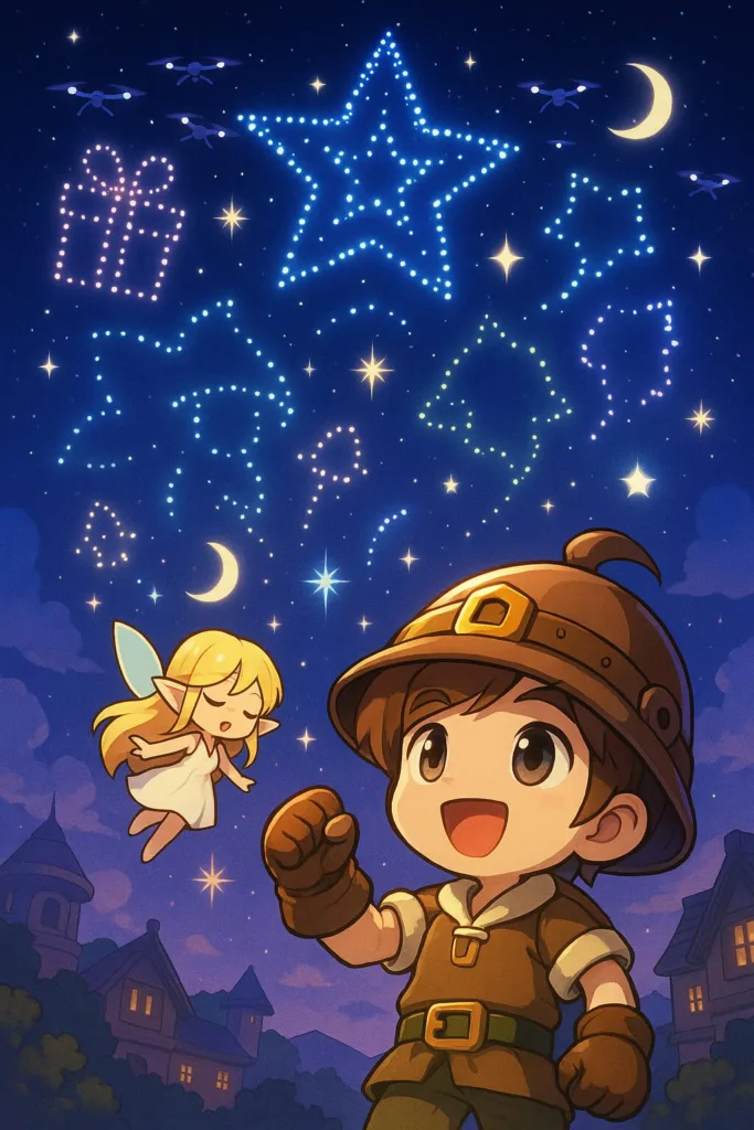 “하늘이 메이플스토리로 물든다! 성남에서 폭발하는 3,000대 드론쇼, 이번 주말 꼭 봐야 할 이유” 6 “하늘이 메이플스토리로 물든다! 성남에서 폭발하는 3,000대 드론쇼, 이번 주말 꼭 봐야 할 이유”