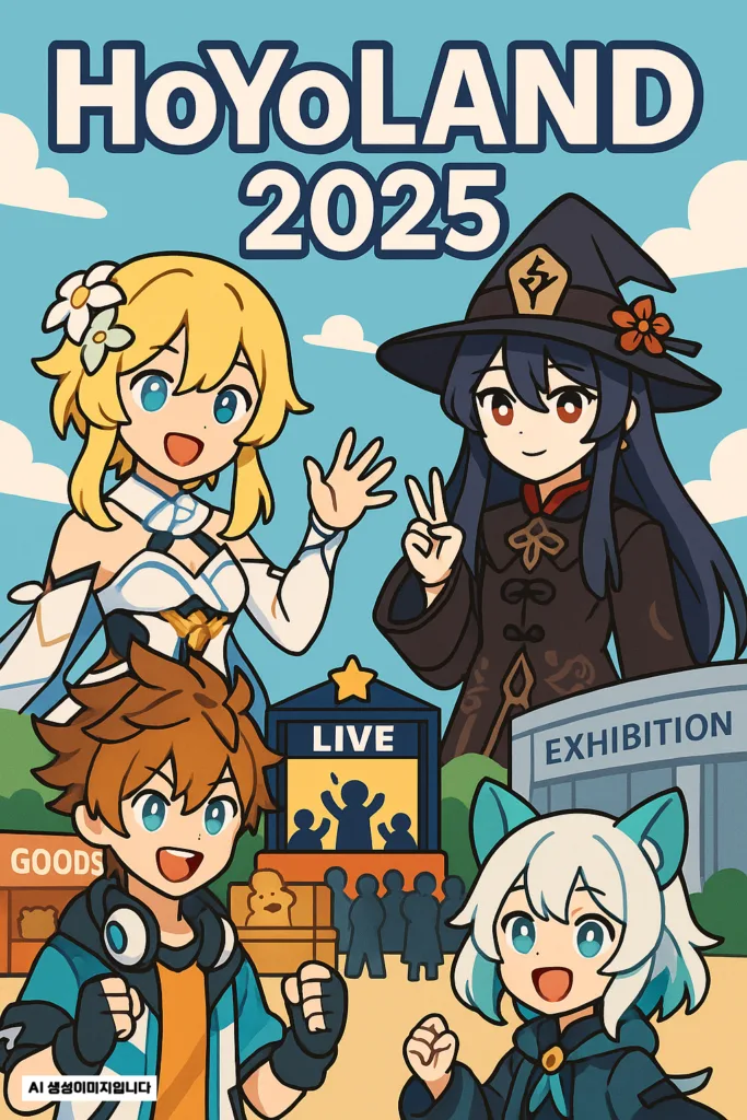 “게임 팬들 너도나도 모인다! 호요랜드2025 티켓 예매 시작되자마자 ‘품절 대란’ 예고”