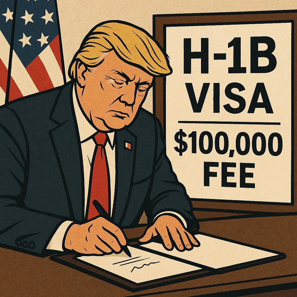 트럼프, H-1B 취업비자에 연 1억4천만 원 수수료 부과…미국 노동시장 충격