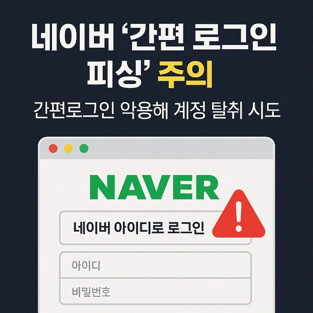 “간편 로그인 눌렀더니 계정 탈탈…네이버 ‘신종 간편로그인 피싱’ 기승” 1 “간편 로그인 눌렀더니 계정 탈탈…네이버 ‘신종 간편로그인 피싱’ 기승”