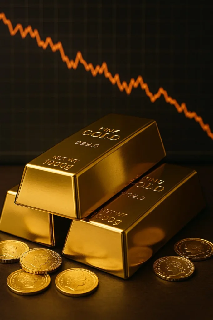 “12년 만의 쇼크! 금값 하루에 6% 급락…‘안전자산’ 금도 흔들린다” 1 “12년 만의 쇼크! 금값 하루에 6% 급락…‘안전자산’ 금도 흔들린다”