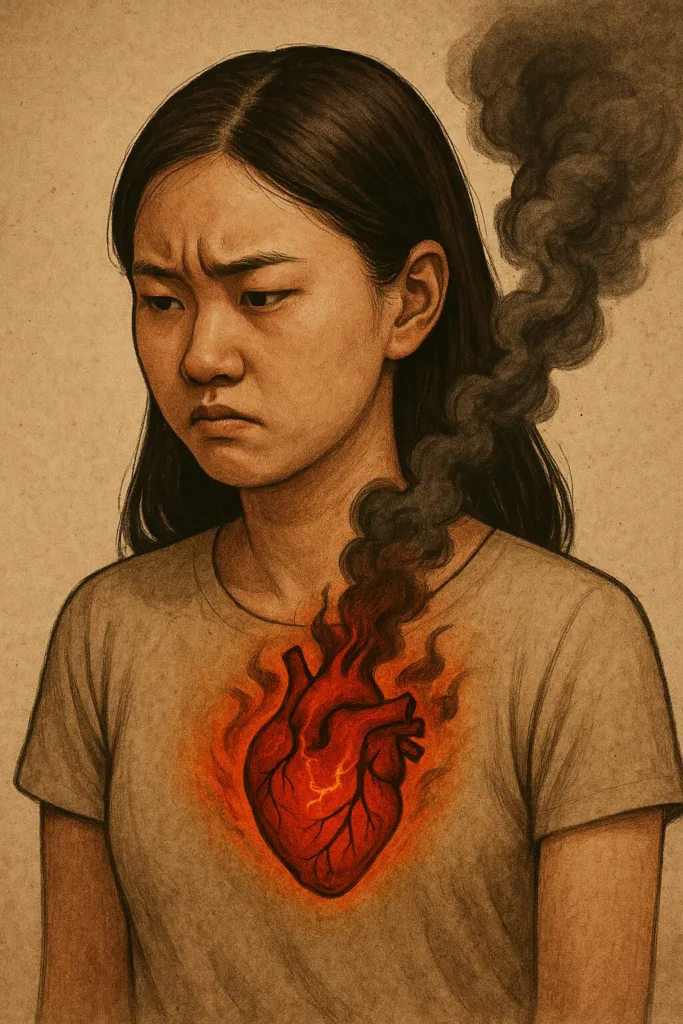 “화를 삼키며 버티는 당신, 몸은 이미 조용히 병들고 있습니다”