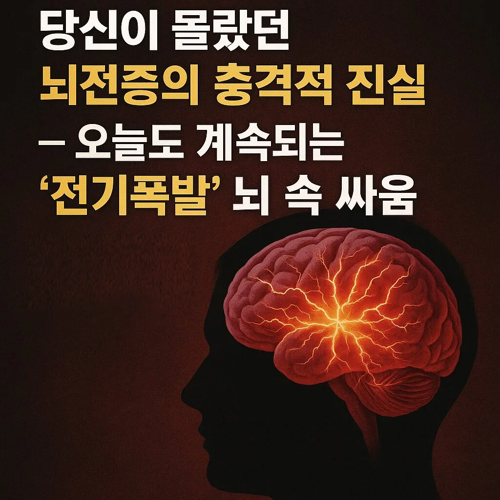 “당신이 몰랐던 뇌전증의 충격적 진실 — 오늘도 계속되는 ‘전기폭발’ 뇌 속 싸움”