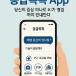 ““아플 땐 당황 마세요” 응급똑똑 앱 등장 — 당신의 증상 하나로 AI가 병원까지 안내한다”