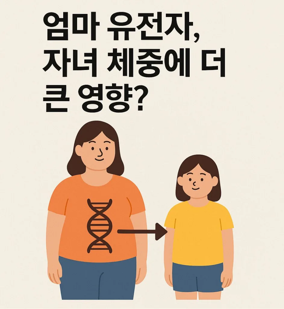 “엄마 유전자가 자녀 비만 결정짓는다? 아빠 영향력 ‘축소판’？”