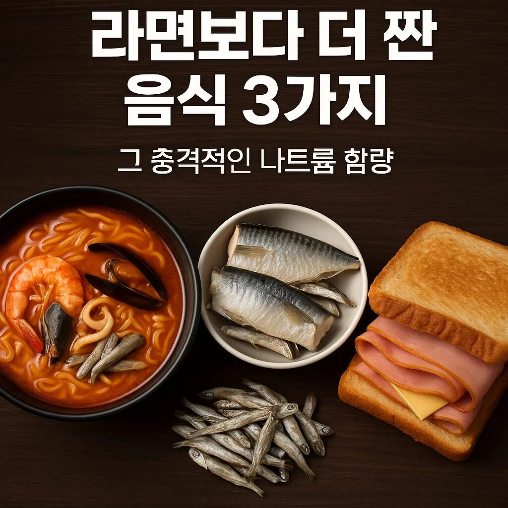“라면보다 더 짠 음식 3가지…그 충격적인 나트륨 함량” 3 “라면보다 더 짠 음식 3가지…그 충격적인 나트륨 함량”
