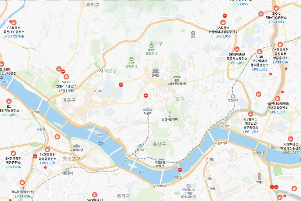 서울 강북, 왜 내부순환로와 강변북로 사이엔 LPG충전소가 없을까 — 도시 구조와 안전 규제가 만든 ‘공백지대’ 1 서울 강북, 왜 내부순환로와 강변북로 사이엔 LPG충전소가 없을까 — 도시 구조와 안전 규제가 만든 ‘공백지대’