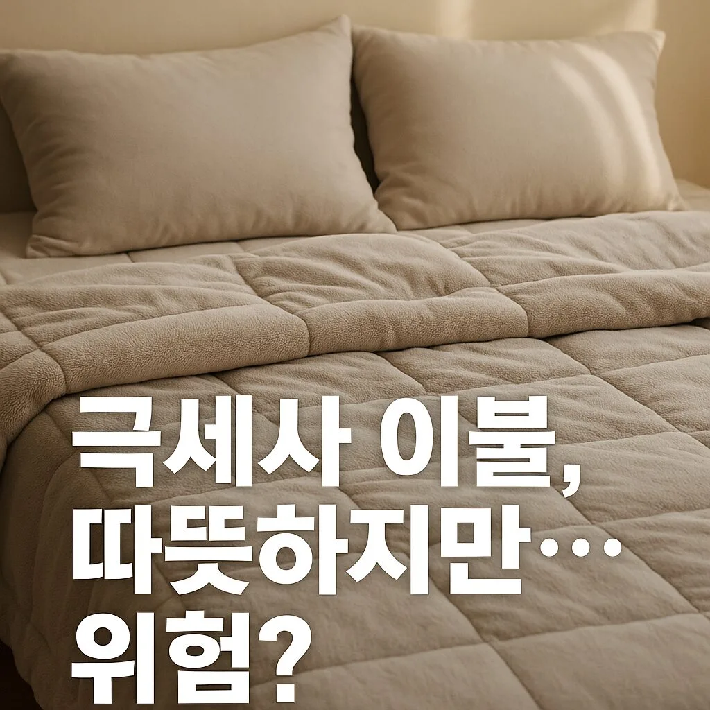 “극세사 이불, 따뜻하지만… 매일 쓰면 큰일납니다” 겨울 침구 선택의 진실 공개