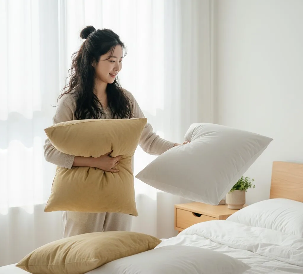 “당신의 침실이 건강을 갉아먹고 있다?! 오래된 베개·합성 방향제·낡은 매트리스가 조용히 내 몸을 해치는 3가지 이유” 1 “당신의 침실이 건강을 갉아먹고 있다?! 오래된 베개·합성 방향제·낡은 매트리스가 조용히 내 몸을 해치는 3가지 이유”