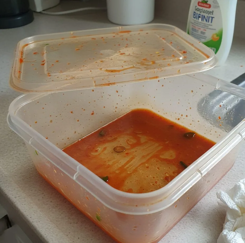 “반찬통 빨간기름, 1분이면 사라진다? 설거지 고수들이 찐으로 쓰는 방법 공개”