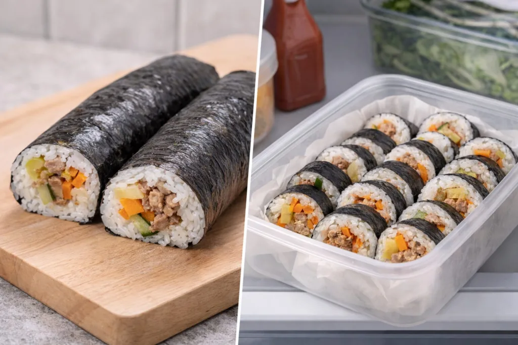 “먹다 남은 김밥, 그냥 냉장고 넣었다면 위험합니다… 탈 나지 않게 먹는 ‘정답 보관법’”