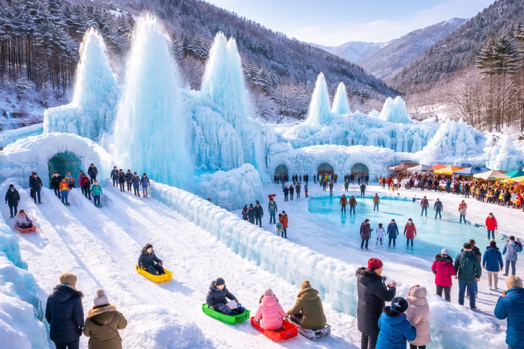 “올겨울 꼭 가봐야 할 ‘겨울왕국’ 축제! 청양 알프스마을 얼음분수 축제 완전 가이드”