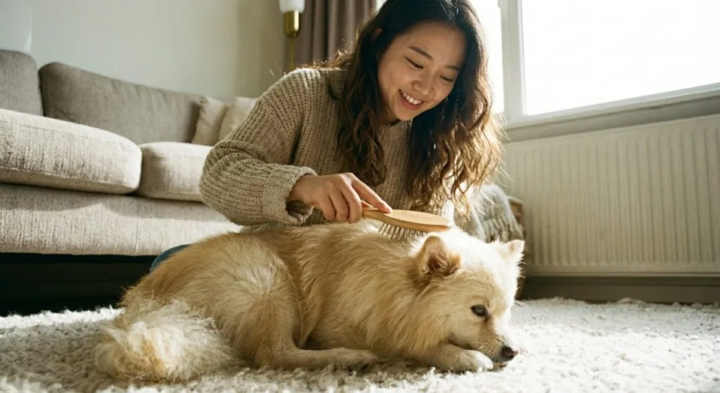 털 빠지는 게 당연하다고? 강아지 털 관리, 이것만 몰라도 집이 털밭 됩니다