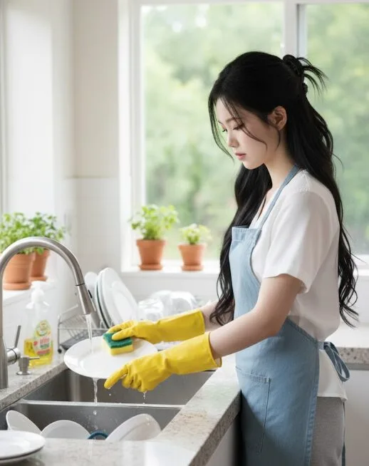 기름기 설거지, 계속 미끌거리는 이유 있었다… 싱크대에서 바로 써먹는 진짜 해결법