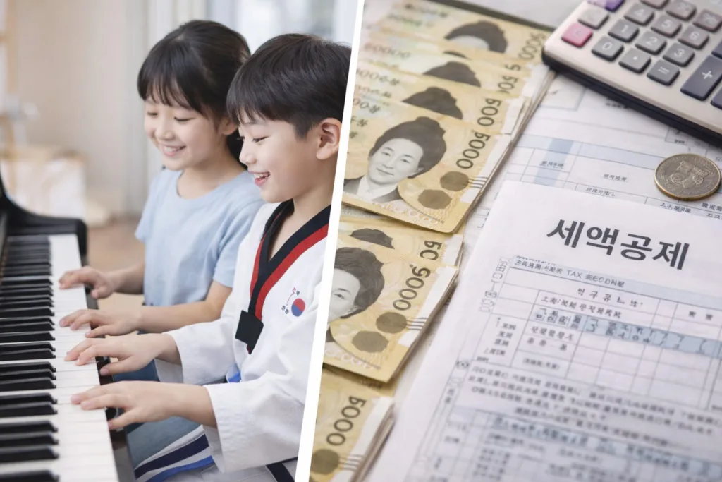 “피아노·태권도 학원비도 ‘13월의 월급’? 2026년 초등 예체능 학원비 세액공제 확대 완전 해부!”