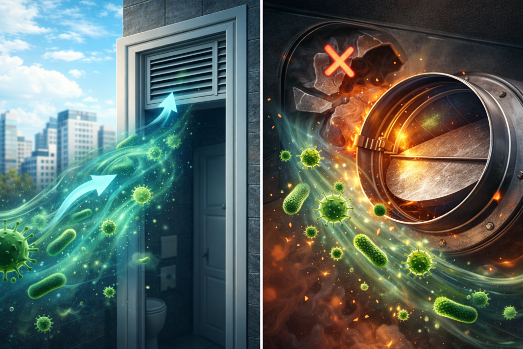 화장실 환풍기 틀고 문 열면 세균 퍼질까 1 화장실 환풍기 틀고 문 열면 세균 퍼질까